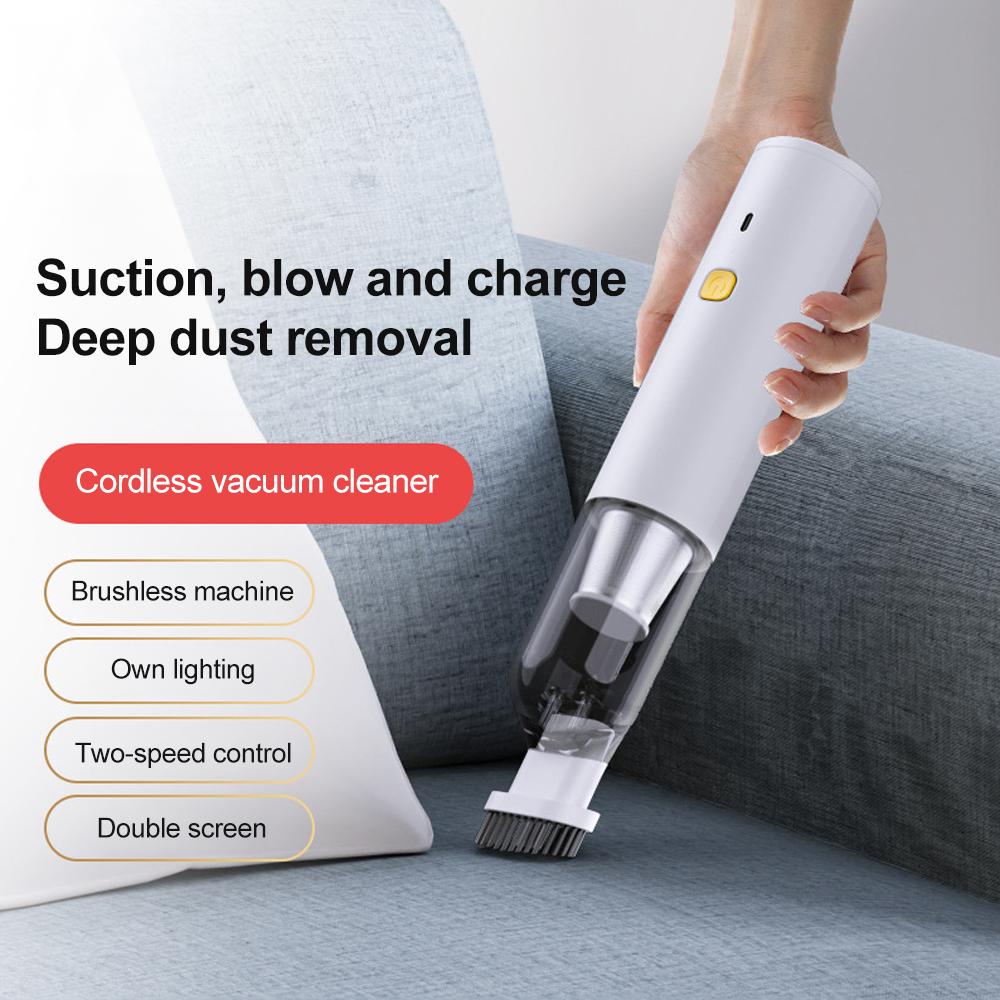 180000pa Ручной пылесос для дома, автомобиля, мини-беспроводной пылесос, 120 Вт, мощный супервсасывающий пылесос для домашнего автомобиля