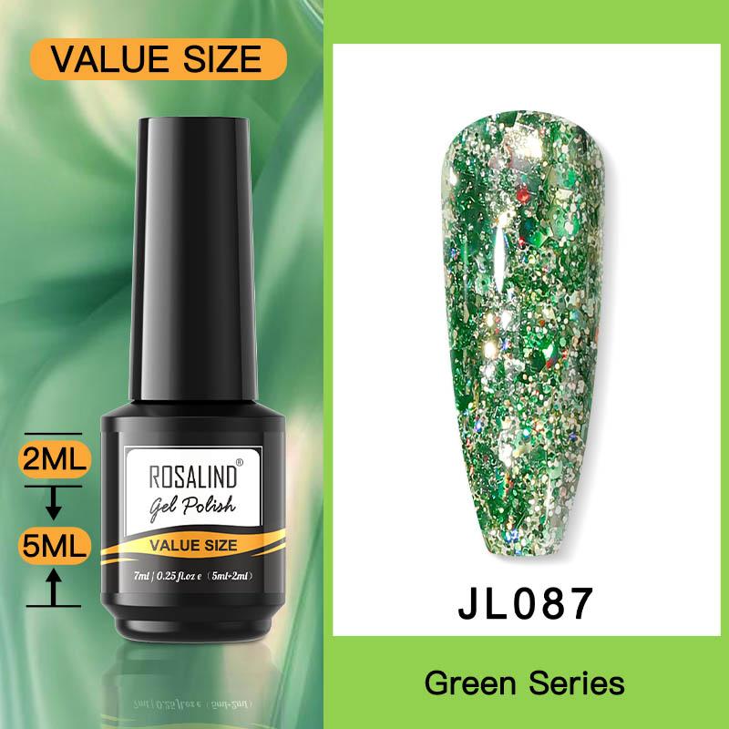 ROSALIND 7ml Soak Off Гель-лак яркий для дизайна ногтей LED / УФ-лампа