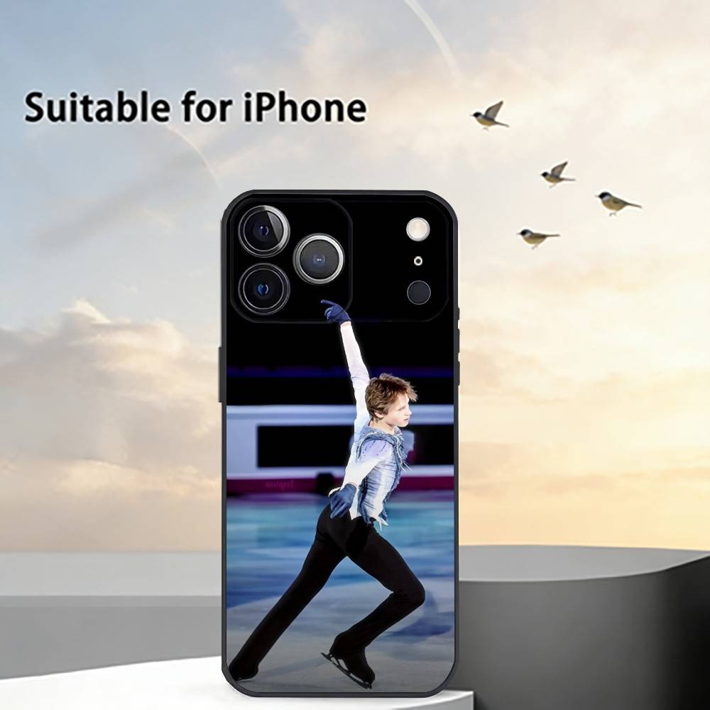 Чехол для телефона S-Фигуристы I-Илия Малинин Для iPhone 17, 16, 15, 14, 13, 12, 11 Plus, Pro Max, Другие Мягкий Черный Чехол