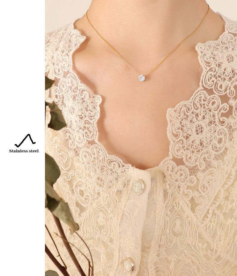 Элегантное ожерелье с цирконами и бриллиантами на ключице: Романтичный, модный дизайн для пар и женщин