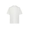 Y-3 SS23 Футболка с коротким рукавом и круглым вырезом, принтом логотипа, полумолнией, унисекс, белый цвет IA3109