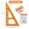 Многофункциональный угольник-линейка с пробойником для разметки по дереву