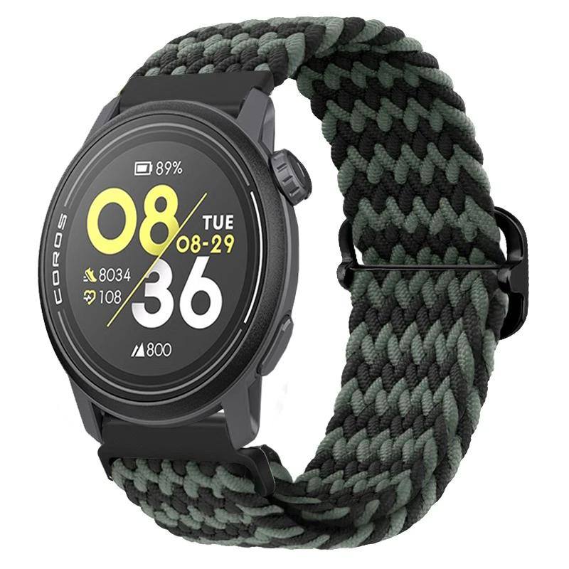 Нейлоновый плетеный ремешок 20/22 мм для COROS APEX 4/PACE Pro/4 3 2 Регулируемый браслет для CMF Watch 3/2/1 Pro Suunto Race 2/S/Run