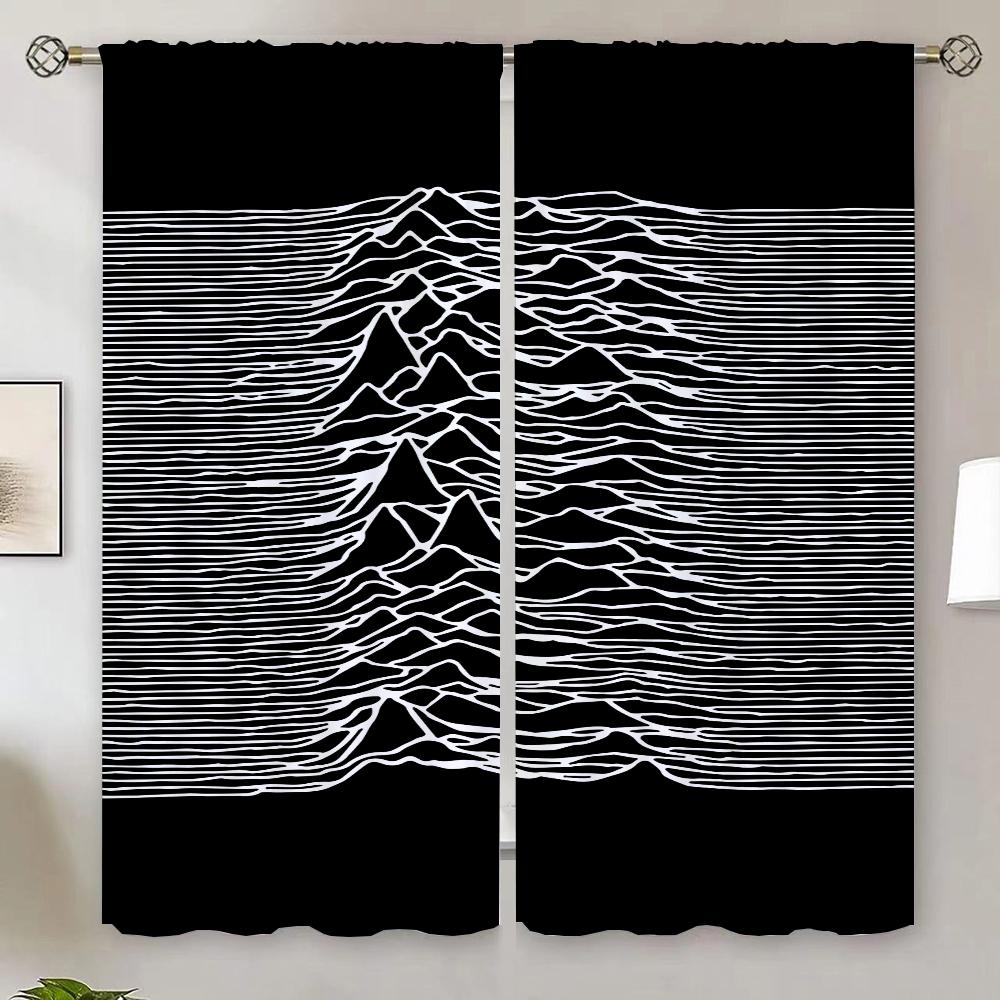 Joy Division Unknown Pleasures Шторы для гостиной 2 шт. Бесплатная доставка Жалюзи для дома и декора Щупальца Перегородка