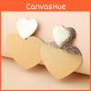 Fashion Gold Metal Women's Casual Heart-shaped Design Earrings For Birthdays And Celebrations