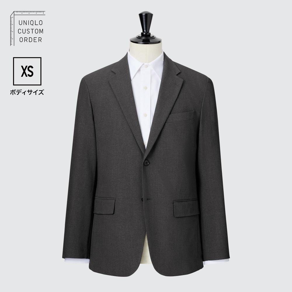 Uniqlo Japan Impressive Jacket 2way Stretch  Wool Like  Xs Size  Length 64 66cm  Sleeve Length 55 57cm  Can Be Set Up