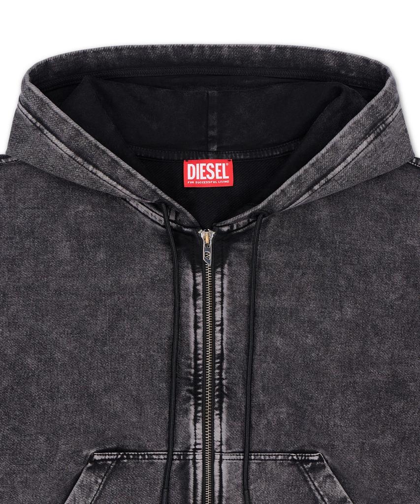DIESEL F-Elise-Aa2 Zip-Up Hoodie - Dark Gray / A240680Efbj65Ba