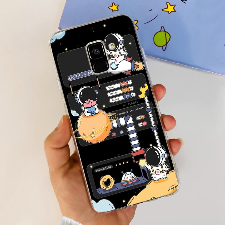 For Samsung A8 2018 Case A8 Plus Cover SM-A530F SM-A730F Fundas Fashion Butterfly Marble Soft Bumper For Samsung A8+ 2018 Hoesje