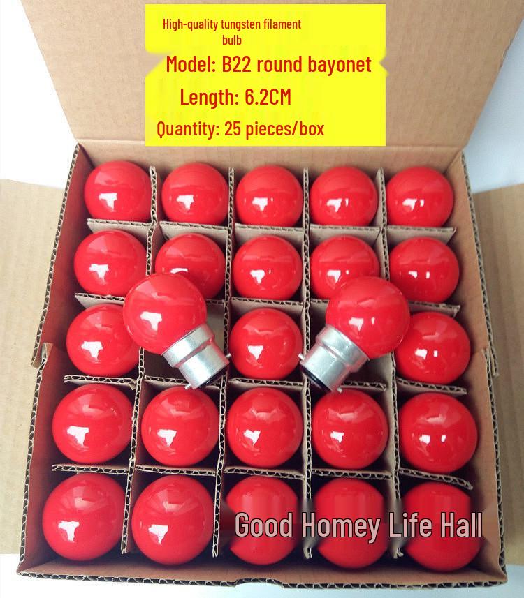 Buddha LED Bulbs: E12/E14 Small Red Grandparent Lamp, E27 Everlasting Lotus Niche Altar