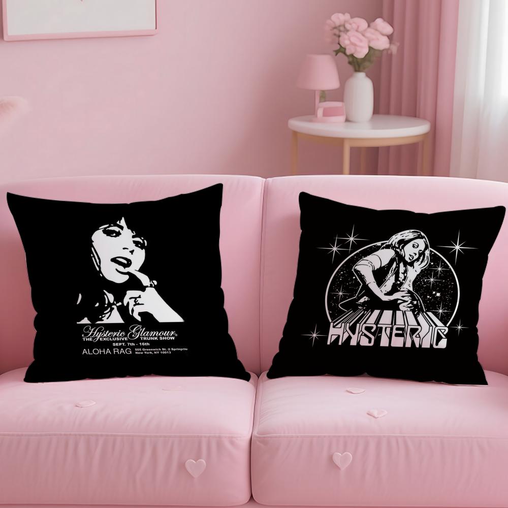 H-Hysteric Glamour Девушка Подушка Чехол Короткий Плюш Двусторонний Принт Домашняя Стирка в Машине Теплая Зимняя Наволочка