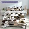 3pcs Custom Name Wallace and Gromit Bedding Set,Includes 1 Duvet Cover and 2 Pillowcases,All-season Bedroom Decor