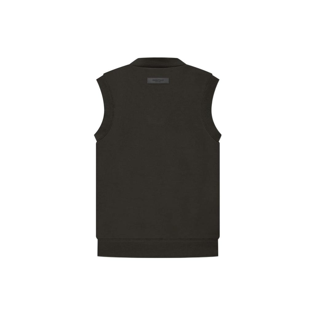 Fear of God Essentials FW22 V-образный вырез жилет Off черный женский жилет серый-черный FOG-FW22-416