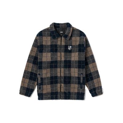 Vans FW22 Логотип бренда Поло с длинным рукавом Куртка унисекс Куртка коричневая VN0A7YGNY7Q