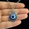 Злой глаз Голубой глаз Ожерелье Женский воротник-цепочка Ожерелье Ювелирные изделия Свитер-цепочка