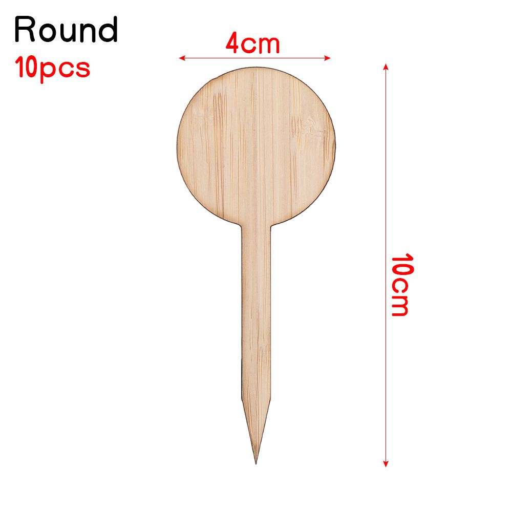 Nursery Pots Plant Markers Planting Tags Garden Wooden Labels Bonsai Ornament Bamboo Crafts