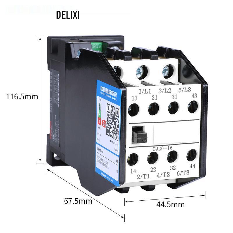 Контактор для асинхронного двигателя Delixi CJ20-10 10А