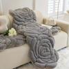 Boho Style Quilted Throw Sofa Cover Thick Short Plush Slip-Resistant Couch Protector Pad Pet-Friendly Furniture Slipcover for Armchair To 4-Seater