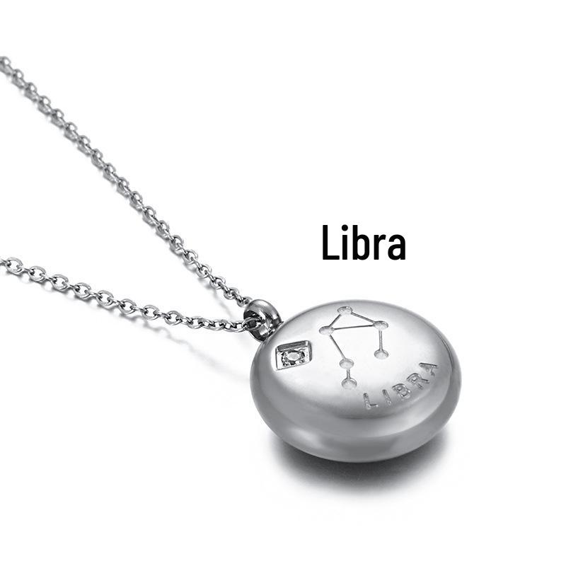 Женское ожерелье Kalen из титановой стали с бриллиантами «Двенадцать созвездий» - Модные украшения в японском и корейском стиле