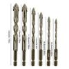 Four-Edged Eccentric Drill Bit Skewed Head Concrete Drill Bit Set for 4/6Pcs Drilling Tool