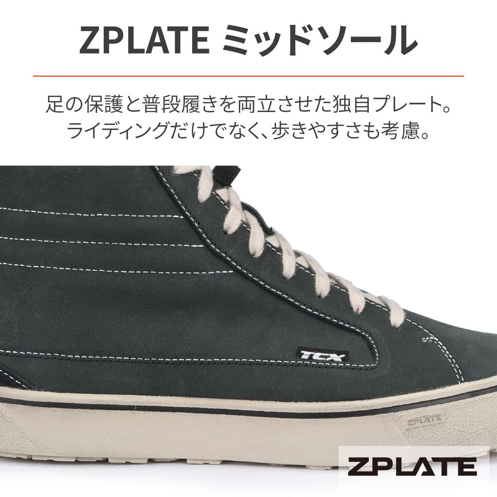 Daytona TCX Motorcycle Riding Genuine Leather CE 9405W Street 3 Size 19338 Shoes, (Grained Cowhide), Waterproof, Certified, Waterproof, Black, 24.0cm,