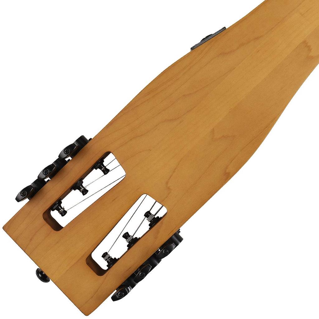 Anygig Portable Travel Electric with Gig Bag Guitar, 82cm, 1.6kg, Brown, 25.5" Full-Scale, Right-Handed,