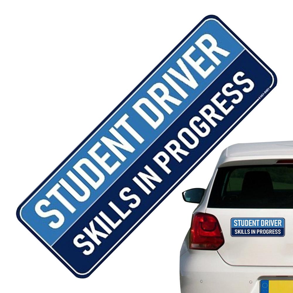 Студент-водитель Магнит Новый водитель Магнит для автомобиля Высокая видимость автомобильный магнит наклейка всепогодный новичок водитель бампер наклейка для