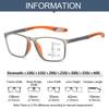 Multifocal Progressive Reading Glasses TR90 Frame Men Women Anti-blue Light Sports Eyeglasses Ultralight Bifocal Presbyopia