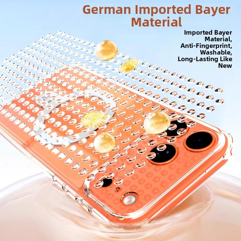 Transparent Case for iPhone 17 15 14 13 16 Pro Max Plus Air 17Pro 16Pro for Magsafe Magnetic Ring Stand Shockproof Back Cover
