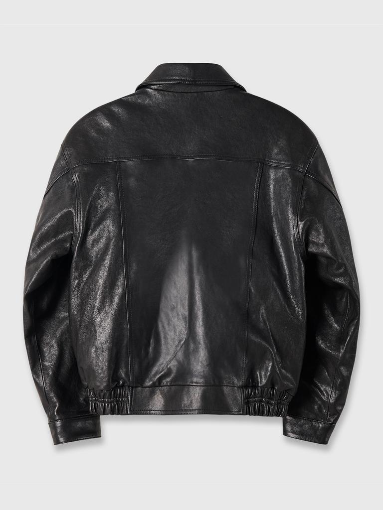 Frage 80S Vegetable Lambskin Bomber Jacket