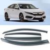 Window Visor Vent Shade Sun Rain Deflector Guard For Honda Civic 10th Gen 2016 2017 2018 Side Window Deflectors