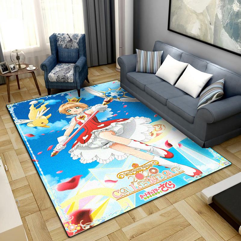 Cardcaptor Sakura Rug for Home Decoration,Washable Non-slip Large Rug Floot Mat LXRa16