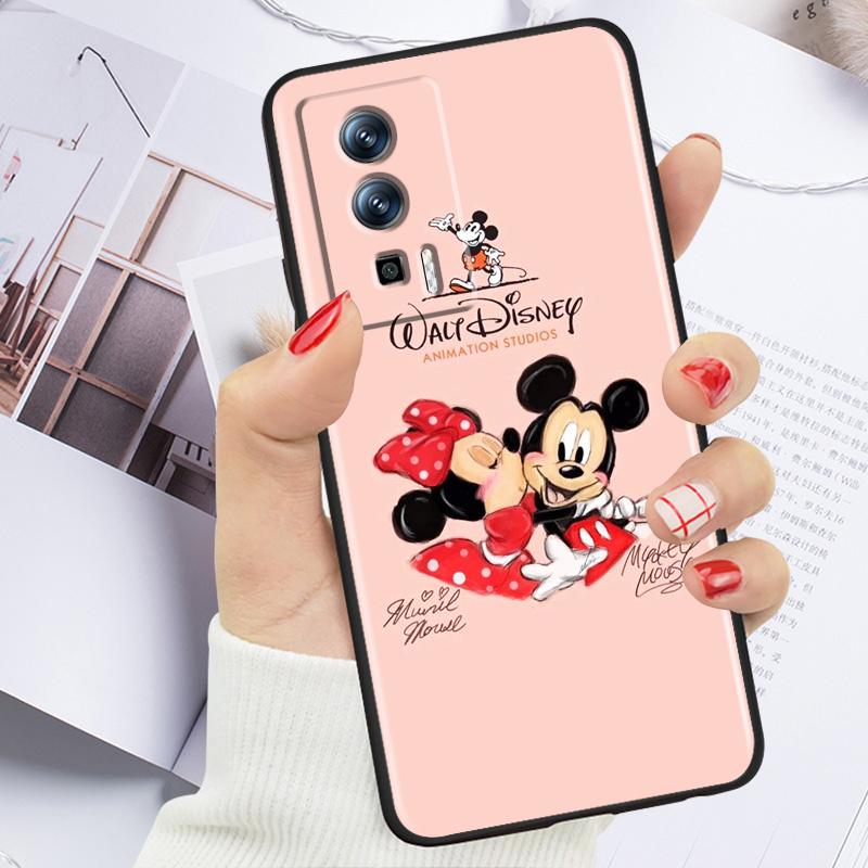 Розовый Микки Маус для Xiaomi Redmi 9A 9C 9AT 10C 9 9T 10 12C 13C 8 12 K60 A1 K50 K40 5G черный мягкий чехол для телефона