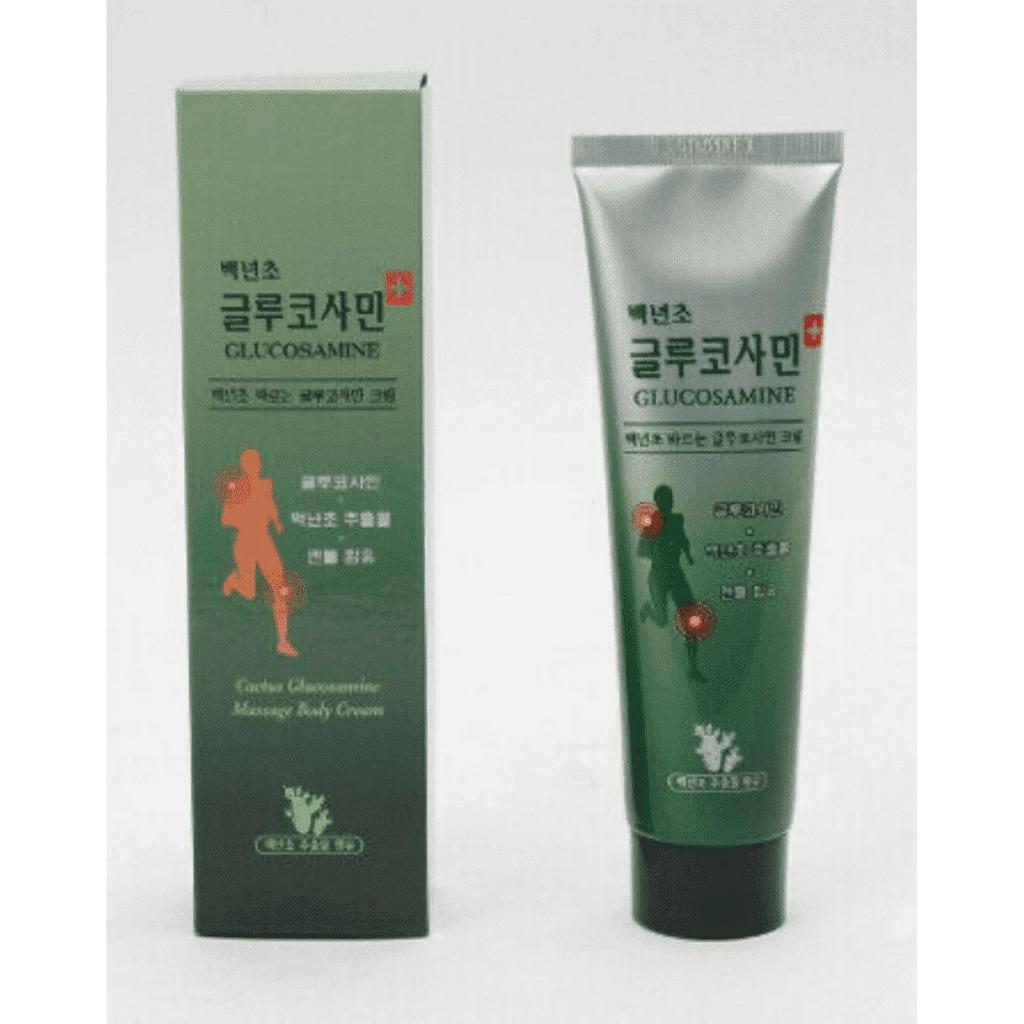 Cactus Glucosamine Massage Body Cream Muscle & Joint Pain Relief 150ml, Regenerating, Korean Cosmetics, Kbeauty, Sample