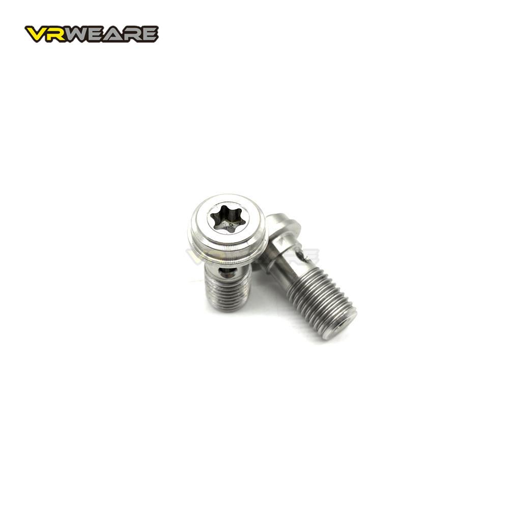Motorcycle Stainless M10 x 1.25 Banjo Bolts Brake Master Cylinder Screw Brake Hose Caliper Bolt Hydraulic Clutch Screw