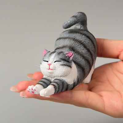 Фигурки кошек Милые смоляные кошки Маленькие котята Статуэтка-скульптура для интерьера Домашнего офиса Полки