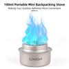 Портативная мини-походная плита Легкая титановая спиртовая горелка Эффективная и безопасная походная плита для активного отдыха