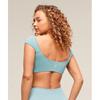 Gymshark Мягкий лифчик-бюстгальтер Sculpt Cap Sleeve Bralette Rest Blue B3b3a Udbb