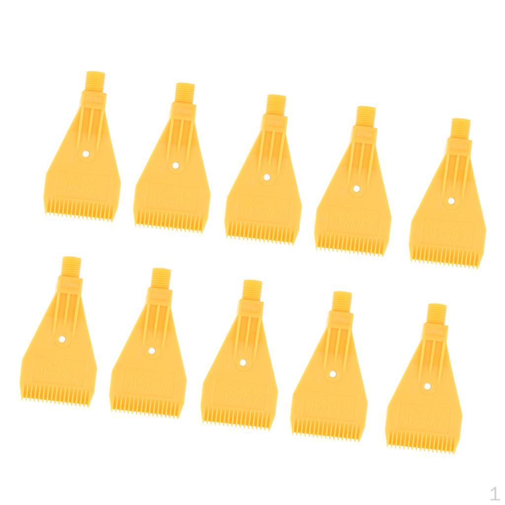 1/4" Thread Size, Flat Air Blowing Nozzle -Hole Yellow X10