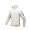 Comfortable Casual Minimalist Color-Block Zip-Up Hooded Jacket Men Jacket Stone-White Dune-Gray 152517718S-1