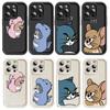 Чехол E-4 Tom and Jerry для iPhone 15 14 13 12 8 Plus Samsung S24 S23 Ultra A04S A05S Huawei P40 P50 P60 Nova 11 Pro Max OPPO A17K Reno 10