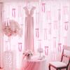 40Pcs Pink Bow Ribbon Festive Atmosphere Decor Striking Festival Ornaments DIY Photo Backdrop Bows Bedroom Decor