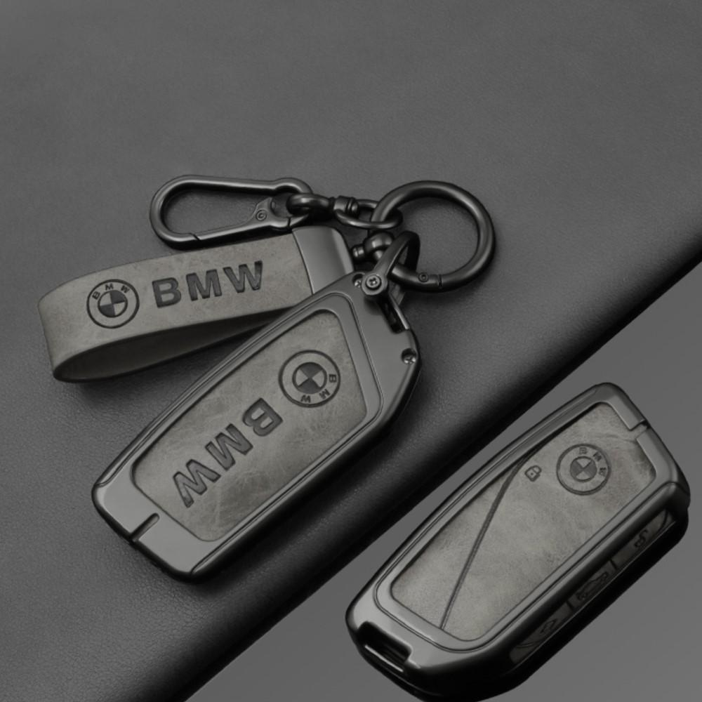 ujhzt6 Fashion Leather Car Key Case Cover for BMW 740i 760i 5 Series G60 X1 X2 X5 X6 X7 IX1 IX2 IX I5 I7 G05 Car Interior Accessories