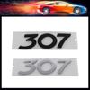 3D Premium ABS 307 Letters for 307 Car Fender Trunk Rear Bonnet Decal Emblem Badge Sticker