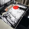 Samurai and The Red Sun Gaming Mouse Pad Non-Slip Durable Desk Mat Pc Accessories Katana Mousepad Gaming Mats PC Tapis De Souris