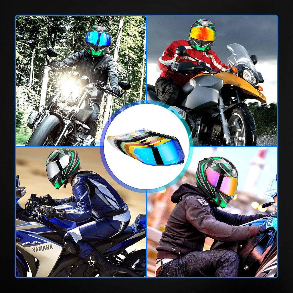 Universal Motorcycle Helmet Visor for Day & Night Use