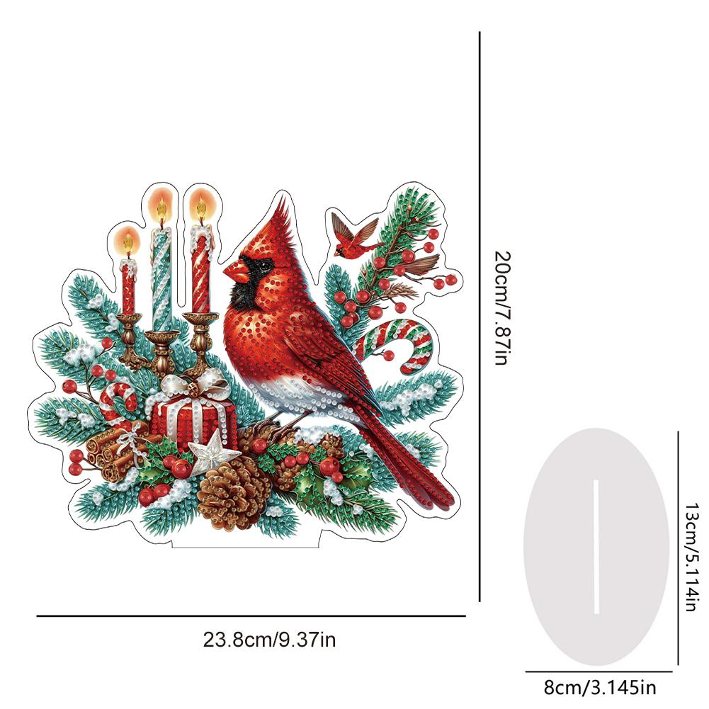 Christmas Table Top Diamond Painting Ornament Kits Animal Diamond Painting Desktop Ornaments Kit for Home Office Desktop Decor