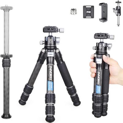 INNOREL Tripod Mini Camera Tabletop Tripod Carbon Fiber Loading 10KG Грузоподъемность 28MM Шаровая головка в комплекте 3 секции Выдвижной штатив для смартфона Маленький