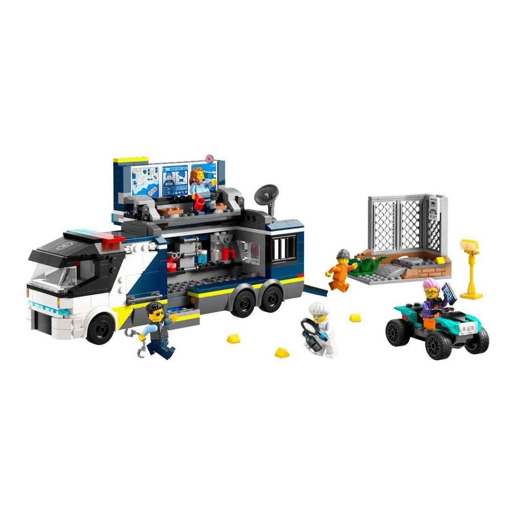 LEGO City Police Truck Crime Lab Toy Toy Present Birthday Block Christmas Boys Girls Children 7 Years Old 8 Years Old 9 Years Old Elementary School