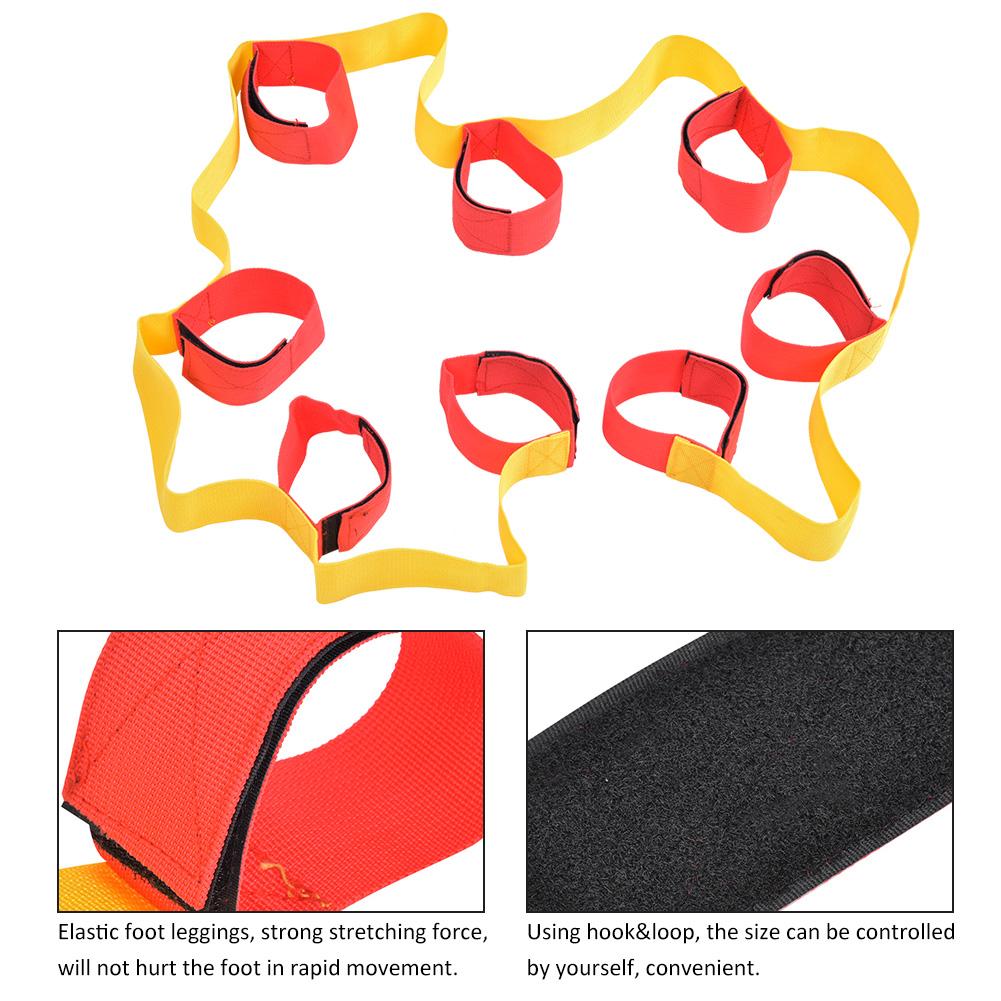 1Pair Outdoor Sport Equipment Multiplayer Legged Fixed Belt Teamwork Game Interactive Toys8 People