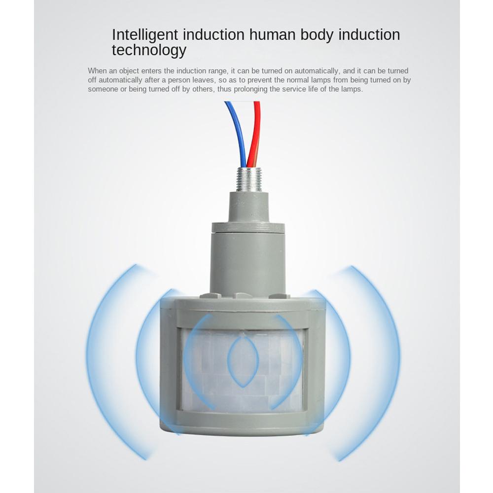 12 В датчик движения 220 В/110 В PIR детектор движения автоматический инфракрасный настенный таймер уличный 24 В светодиодный датчик движения выключатель света